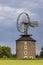 Dutch type windmill With a unique Halladay turbine in Ruprechtov, Southern Moravia, Czech Republic