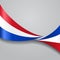 Dutch wavy flag. Vector illustration.