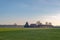 Dutch wide open rural landscape with farm. Achterhoek. Gelderland. The Netherlands.