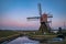 Dutch Windmill Against the Earth Shadow