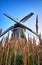 Dutch windmill in corn field on Usedom. Germany