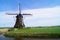 Dutch Windmill in the Grassland