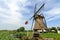 Dutch windmill summer clouds