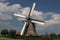 Dutch windmills in the tweemanspolder to keep the water out of the polder.