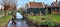 Dutch wooden houses small bridges