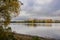 Dutzendteich towards the Congress Hall, prominent site of the Nazi Party Rally Ground. Hitler\'s vision of