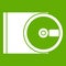 DVD drive open icon green