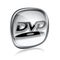 DVD icon grey glass.
