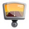 Dvr camera monitor icon, cartoon style