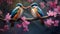 Dwarf Kingfishers Amidst Nature\\\'s Beauty