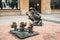 The Dwarfs of Wroclaw, Poland. Dwarfs sculptures lurking and hiding around every corner of the city