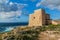 Dwejra tower on the island of Gozo, Mal