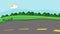 Dynamic 2D Animation of Two Cars Racing on a Road