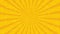 Dynamic animated background with pulsating white circles and sun on yellow background are changed size with perspective