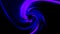 Dynamic animated colorful vortex, seamless loop. Motion. Top view of bright tornado with glowing curving stripes.