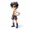 Dynamic Anime Pixel Art: Detailed Boy In Glasses