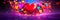 dynamic back to valentine day background with a burst of colorful geometric heart and symbols representing different