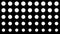 Dynamic black and white composition with blurred dots scaling. Retro and vintage pattern animation