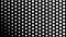 Dynamic black and white composition with dots scaling. Retro and vintage pattern animation