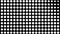 Dynamic black and white composition with dots scaling. Retro and vintage pattern animation