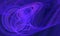 Dynamic blustering purple multilayered substance in chaotic motion creates vortex, knots and loops.