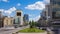 Dynamic City Pulse: Time-Lapse of Busy Traffic on Kiev\\\'s Roads in a Sunny Day