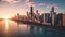 Dynamic cityscape: chicago skyline