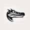 Dynamic Crocodile Symbol Design With Tribal Alligator Illustration