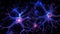Dynamic display of active neural connections showcasing brain activity in motion