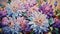 Dynamic And Dramatic Purple Dahlias: A Stunning Chrysanthemum Art