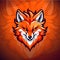 Dynamic Fire Fox Mascot Logo Design: Illustration Concept for Esport & Sport Team