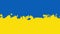 Dynamic flag of Ukraine, with a distortion between the blue colors. background for your video.
