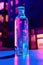 Dynamic Fusion: Unbranded Plastic Bottle in Neon Pink and Electric Blue