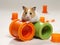 Dynamic Hamster Playground: Colorful Fun and Playful Climbing