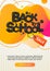 Dynamic modern fluid mobile for Back to School Sale banner. School Sale banner template design, Flash sale special offer