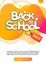 Dynamic modern fluid mobile for Back to School Sale banner. School Sale banner template design, Flash sale special offer