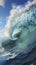 Dynamic Ocean Wave Captured in Vivid Turquoise