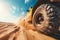 Dynamic Off-Road Safari Adventure in Desert Sands at High Speed