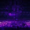 A dynamic purple square background generative AI