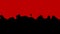 dynamic red and black flag of Ukraine. blood seeps into the ground. background for your video.