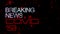 Dynamic red text COVID 19 breaking news title animation on black background