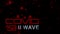 Dynamic red text COVID 19 II second wave title animation on black background. COVID coronavirus worldwide pandemic outbreak