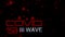 Dynamic red text COVID 19 III third wave title animation on black background. COVID coronavirus worldwide pandemic outbreak
