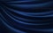 Dynamic silk smooth navy blue background. Abstract realistic background design
