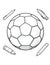 Dynamic Soccer Ball Coloring Page: Sporting Excitement