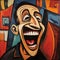 Dynamic Street Art Poster: Laughing Man By George Rouault