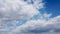 Dynamic timelapse formation of thunderclouds. Dramatic stormy weather