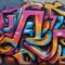 Dynamic urban graffiti art Graffiti-style letters and vibrant spray-painted colors for an edgy and streetwise look2