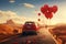 Dynamic Valentines Day Adventure Road Trip