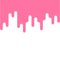 Dynamic vector background. Flat pink rounded lines. Abstract lines and drops. Cream. Paint. Transition.